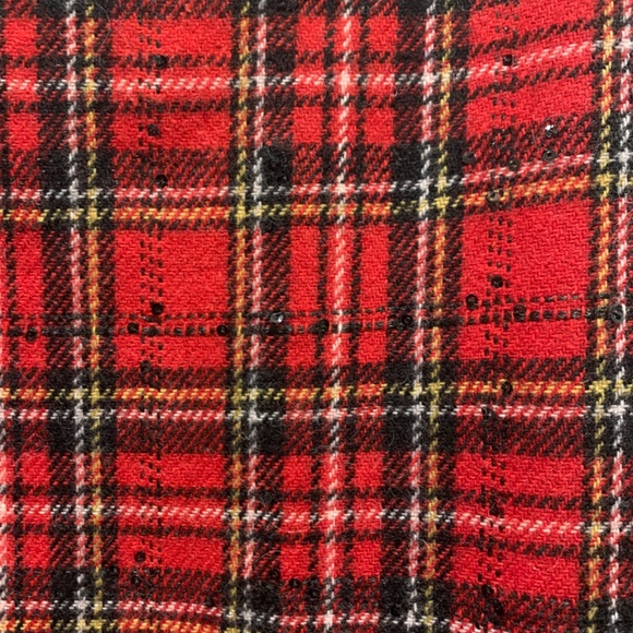 Talbots Red Wool Tartan Plaid Pencil Skirt 18W - NWT - Picture 2 of 11